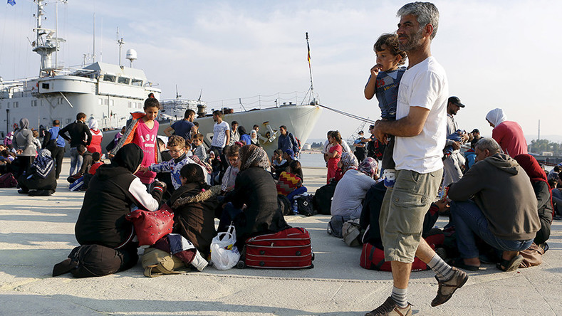 Des migrants syriens en Italie