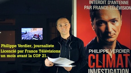 Capture d'écran de la vidéo d'annonce de licenciement de Philippe Verdier 