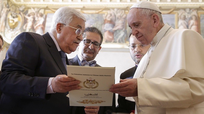 pape - L’ambassade de Palestine inaugurée au Vatican, après une rencontre entre Abbas et le pape François 587a24ddc4618889248b468d