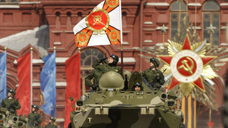 Un soldat de l'armée russe lors d'un défilé sur la Place Rouge de Moscou (photographie d'illustration)
